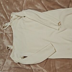 Cold shoulder sweater